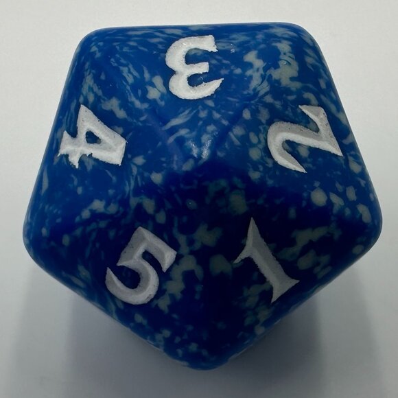 Magic The Gathering Future Sight Blue D20 Spindown Die - Picture 2 of 6